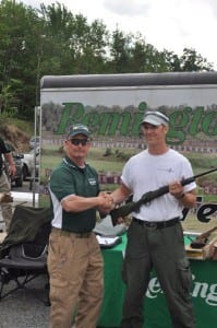 Remington presented several rifles as awards to the winners. 