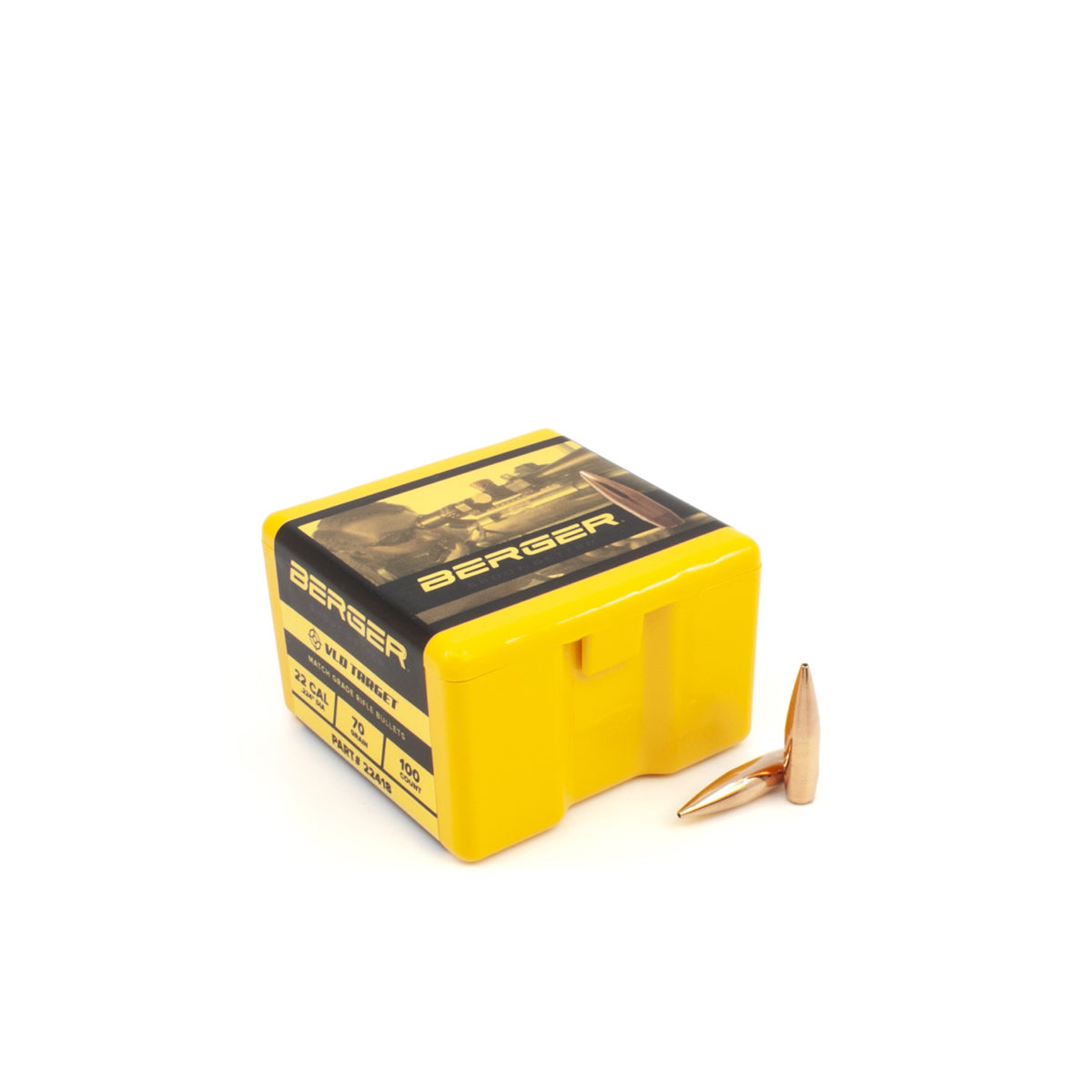 Berger Bullets | 22 Caliber 70 Grain Very Low Drag (VLD) Target