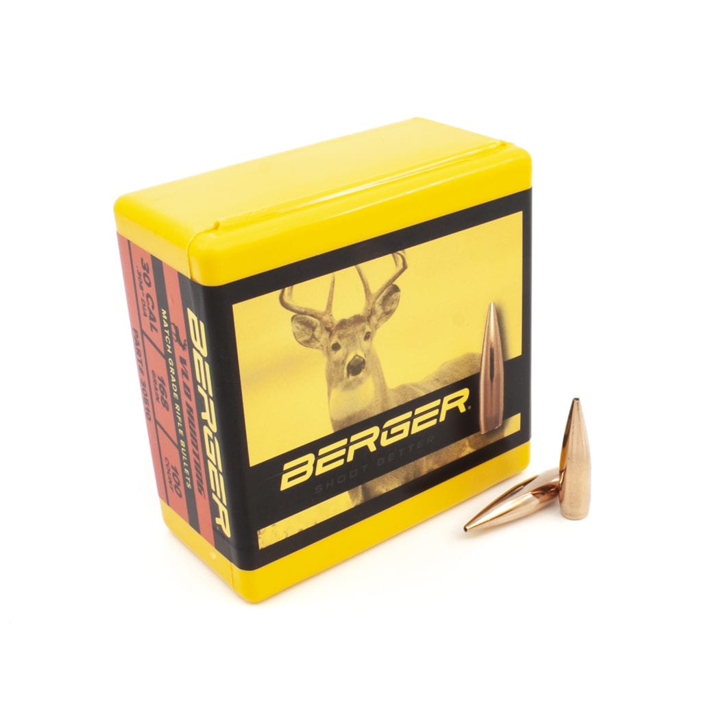 Berger Bullets | 30 Caliber 168 Grain Very Low Drag (VLD) Hunting