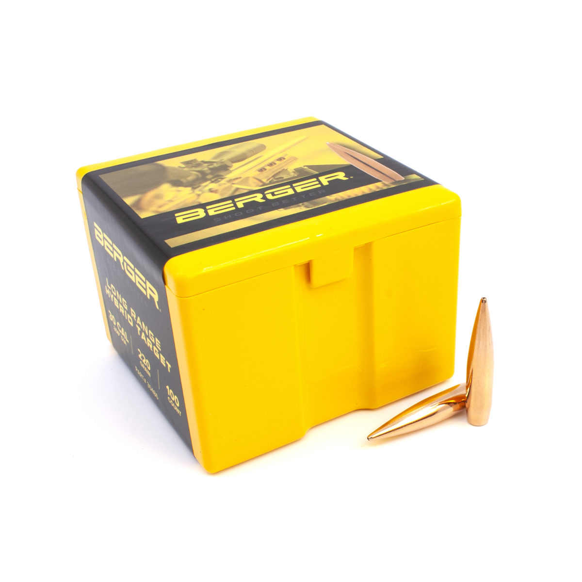 Berger Bullets | 30 Caliber 220 Grain Long Range Hybrid Target