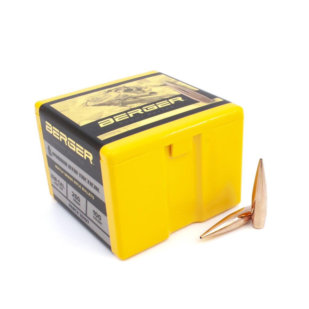 Berger Bullets | 338 Caliber 250 Grain Hybrid OTM Tactical