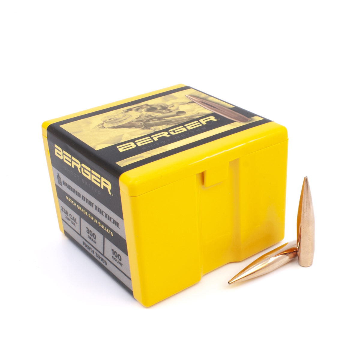 Berger Bullets | 338 Caliber 300 Grain Hybrid OTM Tactical