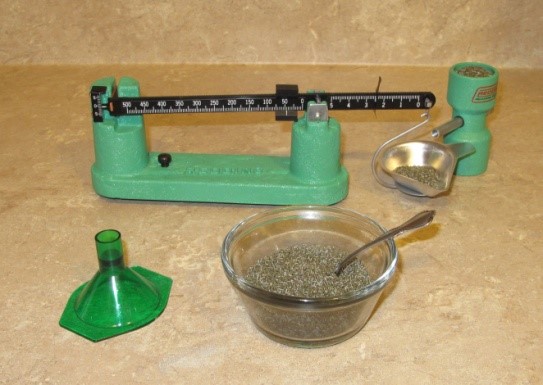 powder weighing set up