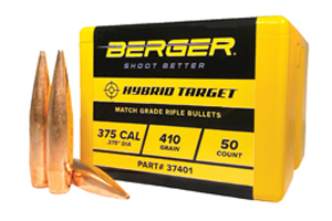 Berger 375 Cal 410 Gr Hybrid Target Bullet